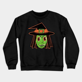 Vintage Halloween Witch Crewneck Sweatshirt